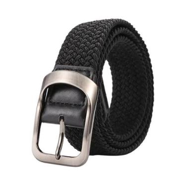 Imagem de Cinto de lona trançado elástico, Cinto de golfe para mulheres e homens