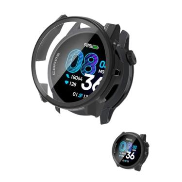 Imagem de Capa para COROS PACE 4, capa protetora NOUKAJU para relógio inteligente, película de vidro temperado 9H integrada, PC rígido, fácil de instalar, protetor de tela para relógio esportivo COROS PACE 4