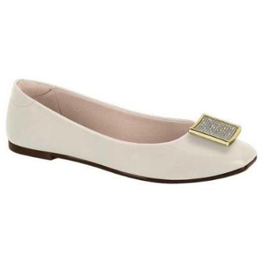 Imagem de Sapatilha Feminina Napa Sardenha Branco Off Moleca 5735.217-Feminino