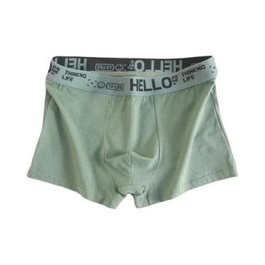 Imagem de Cueca Boxer Masculina Adolescente, Cintura Média, Respirável E Confort