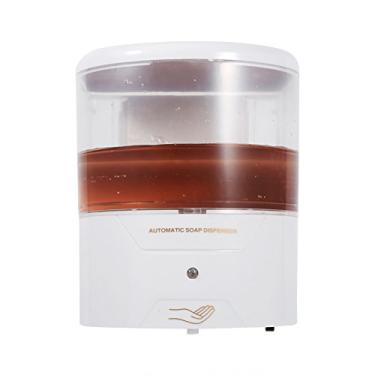 Imagem de 600ML Dispenser de Sabonete Automático com Sensor Montado na Parede em ABS Sem Toque Contato Líquido Detecção por - Baixa Interferência Energia Higiên