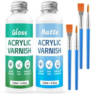 Imagem de Verniz de argila seca a ar de 240 ml, brilhante e fosco, o verniz de argila protege a argila do desgaste da superfície, ferramentas de cerâmica podem ser usadas para pontilhar, esculpir, moldar e