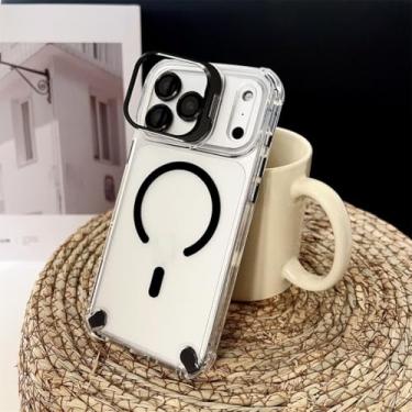 Imagem de Capa protetora transparente fosca para iPhone 17 16 15 14 13 12 Pro Max Air Plus com proteção para a lente (para iPhone 15/3)