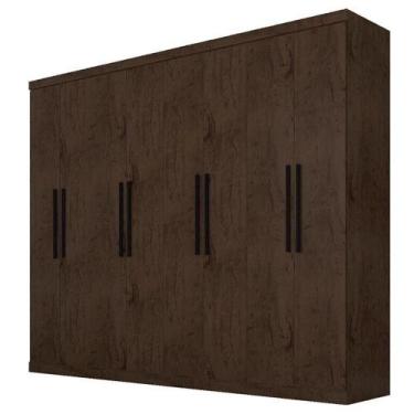 Imagem de Guarda Roupa Casal Prime 1684 Imbuia - Araplac - ARAPLAC MÓVEIS