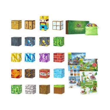 Imagem de Blocos De Construção Magnéticos Montessori Brinquedo STEM Para Criança