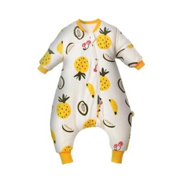 Imagem de Saco De Dormir Infantil Unissex Com Pernas Separadas E Mangas Removíve
