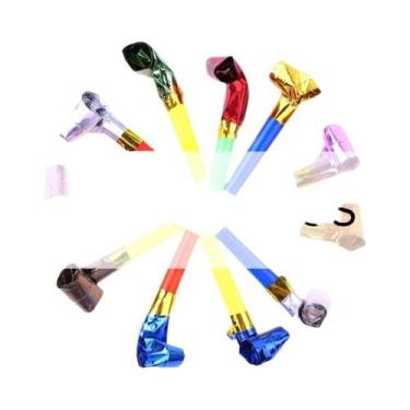 Imagem de Conjunto De Apitos De Dragão Coloridos De Plástico Para Atmosfera De F