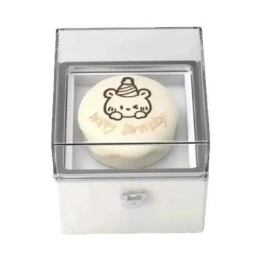 Imagem de Caixa De Anel Rednote Bear Flip Ring, Embalagem De Mini Bolo Para Pres