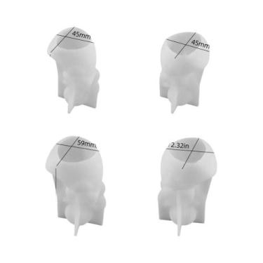 Imagem de Moldes De Silicone Em Forma De Anjo 4pcs DIY Artesanato Em Resina Desi