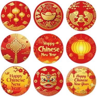 Imagem de Adesivos de Ano Novo Lunar Chinês Decalques Decorações de Festa, Feriado Chinês 2026 Lembranças de Festa do Ano do Cavalo, Etiquetas de Recipientes, Envelope Carta de Convite Decalques, 20 Folhas