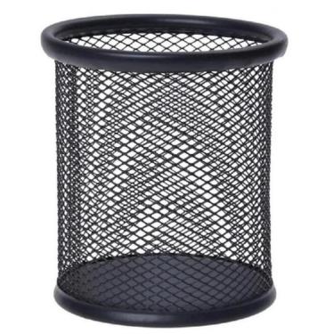 Imagem de Cesto Telado Organizador Porta Caneta Aramado Redondo 10 cm