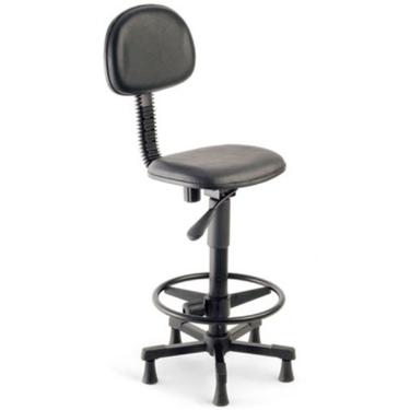 Imagem de Cadeira Secretária Base Caixa Linha Square Preto