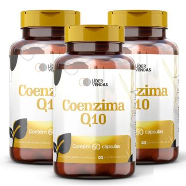 Imagem de Coenzima Q10 100mg 60 Capsulas - 3 Potes Energia, Saúde Cardiovascular E Longevidade!