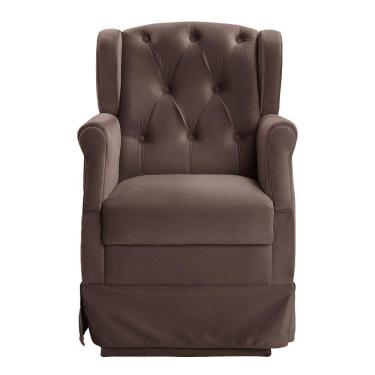 Imagem de Poltrona Cadeira De Amamentação Balanço Ternura Café