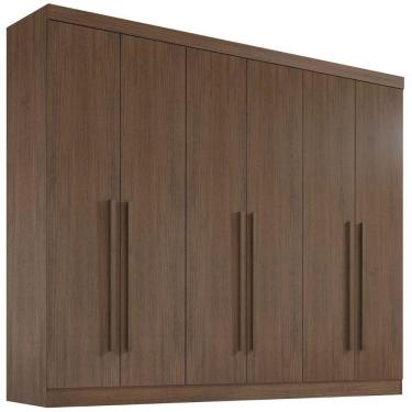 Imagem de Guarda Roupa Da Vinci Plus Castanho 6 Portas 6 Gavetas D?doro