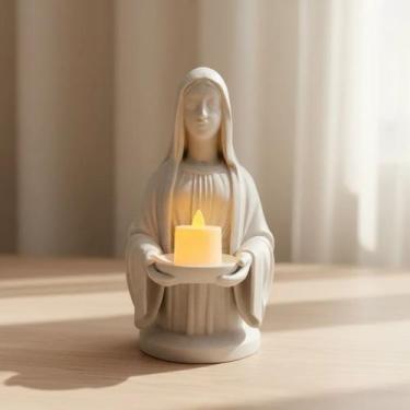 Imagem de Imagem Santa Virgem Maria 3d Com Iluminação Led - CIMASA