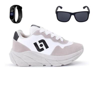 Imagem de Tenis Infantil Meninos Jogger Escolar Casual Camurça + Oculos Relogio-Masculino