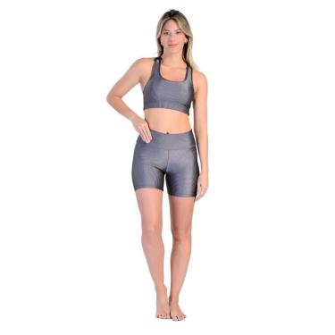 Imagem de Shorts Básico Fitness em Tecido Rib Shine Wunder-Feminino