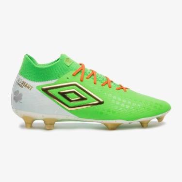 Imagem de Chuteira Campo Adamant Top Speed Pro Stp Umbro Unissex Cor:Verde+Branc
