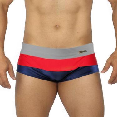 Imagem de Sunga Masculina Listrada Cores Lisas adulto Hoggi Verão, Opção 2, P