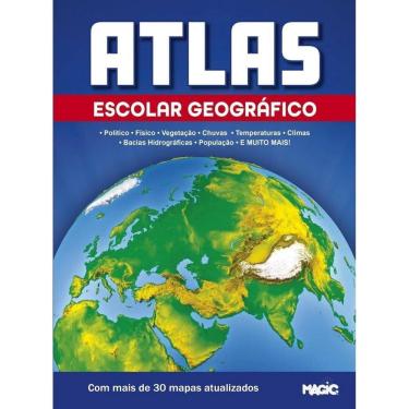 Imagem de Atlas Geográfico Escolar mais de 30 Mapas Atualizados