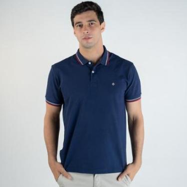 Imagem de Camisa Polo Forum 3 Frisos Azul Marinho-Masculino