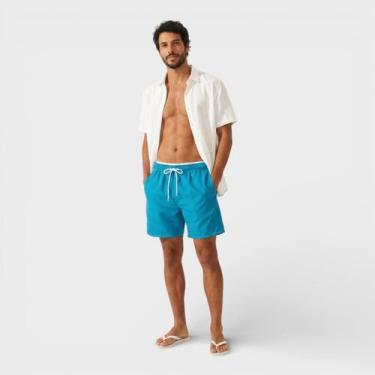 Imagem de Bermuda Masculina Lisa Costa Boy, Azul claro, G