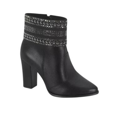 Imagem de Bota Beira Rio Napa Elegante Preto Feminino Estilo Moderno -, Preto, 3