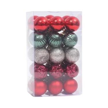 Imagem de Conjunto De Bolas De Natal 3CM 4CM Para Decoração De Árvore De Natal, 