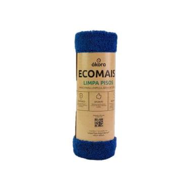 Imagem de Pano Microfibra Limpa Pisos Área Interna Pequeno 40 x 60 cm Azul Ákora