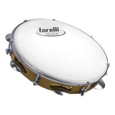 Imagem de Pandeiro Torelli Natural Injetado Em Abs Pele Nailon Tp309 - TP309NT, 