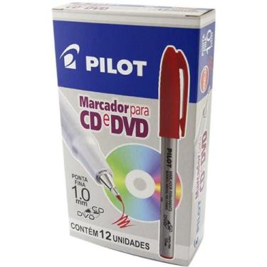 Imagem de Marcador Permanente 1,0mm Ponta Fina Vermelho 12unid - Pilot