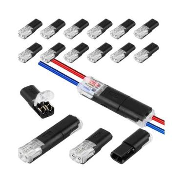 Imagem de Conectores Elétricos Automotivos Terminais De Plugue De 2 Pinos 10 20 