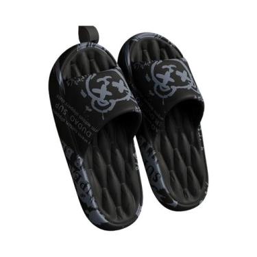Imagem de Chinelo De Dedo Unissex plus Size Com Estampa De Urso Grafite Em EVA P