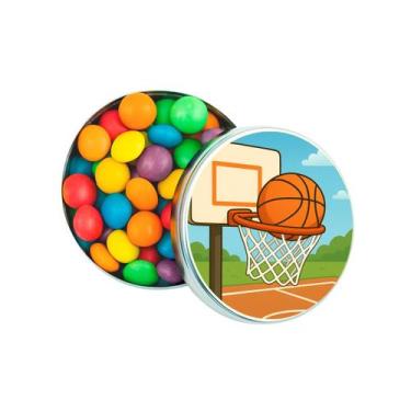 Imagem de Kit 30 Latinhas Lembrancinhas Basquete Cor: Prateado - Gil Festa Kids 