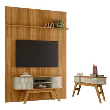 Imagem de Painel Piso Teto New Interlagos Cumaru com Rack Bancada Atlanta New Si