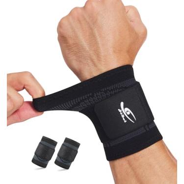Imagem de HiRui Alça de pulso de compressão, suporte de pulso para trabalho, fitness, levantament...