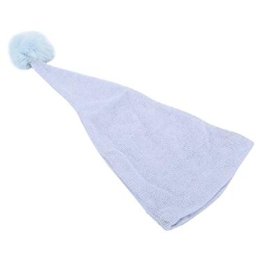 Imagem de Chapéu infantil de malha, fantasia de bebê Chapéu sem restrições para fotógrafo para chá de bebê para fotografia de recém-nascido para uso geral(Azul claro)