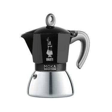 Imagem de Cafeteira Italiana Bialetti Moka Induction em Alumínio 6 Xícaras – Preta