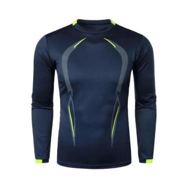 Imagem de Camiseta Masculina De Treino De Manga Longa, Leve E De Secagem Rápida,
