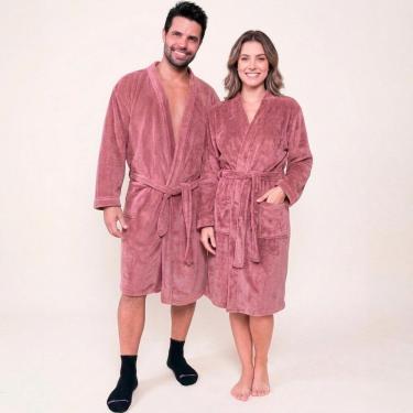 Imagem de Roupão Adulto Benévola Premium Antialérgico Unissex Confortável Macio Luxo Frio Quentinho Original-Unissex