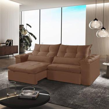 Imagem de Sofa Exclusive Retratil e Reclinavel 290cm Braco 25cm Meu Sofa Online