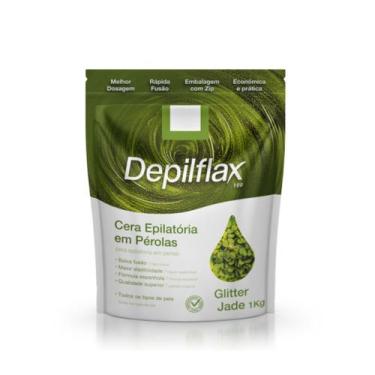 Imagem de Depilflax cera quente 1kg glitter jade