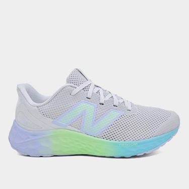 Imagem de Tênis Infantil New Balance Fresh Foam Arishi V4, Cinza, Lilás, 34