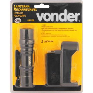 Imagem de Lanterna Recarregável Super Led Cree Bivolt LRV 135 Vonder