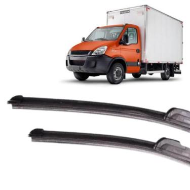 Imagem de Par Palheta Limpador Parabrisa Iveco Daily 35S14 Silicone - Rodo