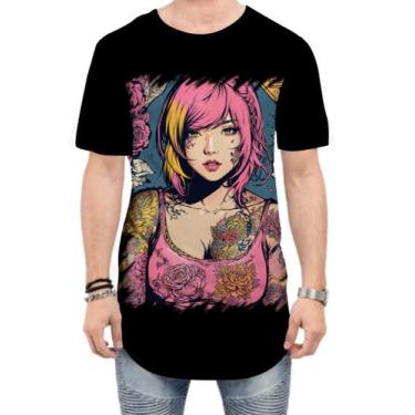 Imagem de Camiseta Longline Mulher Tatuada Tatoo Style 4 - Kasubeck Store®, G