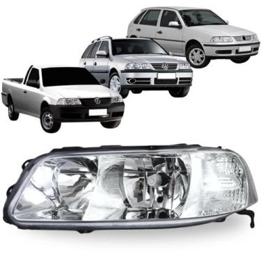 Imagem de Farol le gol parati saveiro 1999 a 2005 g3 cromado foco dupl - BBS