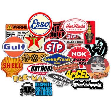 Imagem de Adesivos Fusca Kombi Vidro Lata Carro Volkswagem 22 Unidades - Seymour