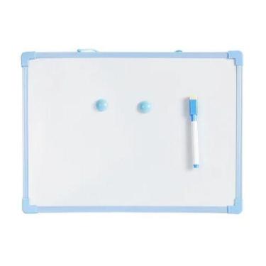 Imagem de Lousa Quadro Branco Magnético 35x25cm DM Toys  Com Caneta e Ímã  Educa